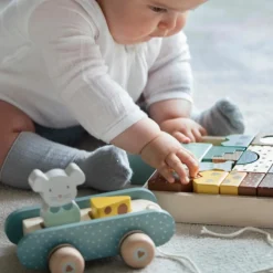 Walking Mum Blocs de construction en bois Poppy