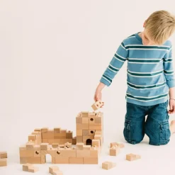 Blocs de construction en bois FSC Brick A Block Builder (59 pièces) Jeu De Construction