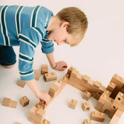 Blocs de construction en bois FSC Brick A Block Builder (59 pièces) Jeu De Construction
