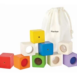 Plan Toys Blocs sensoriels (9 cubes)