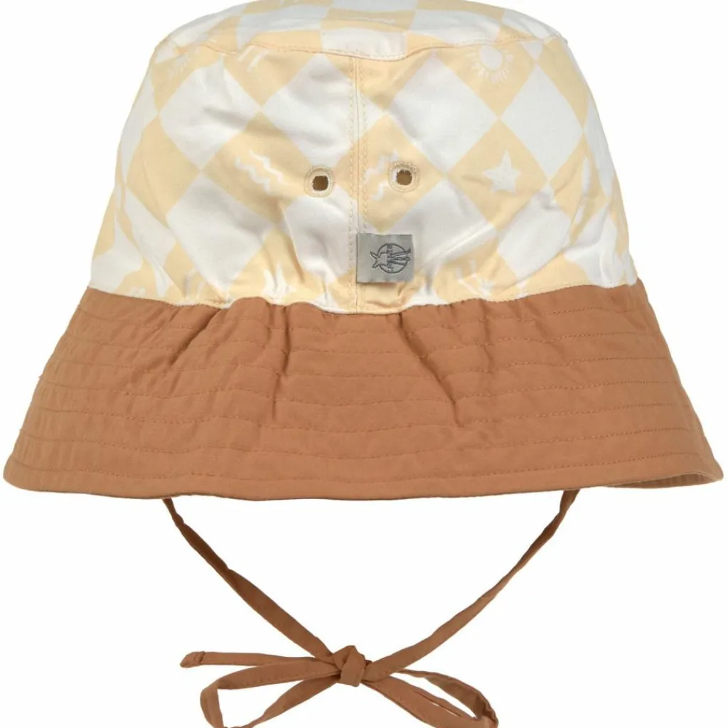 Clearance Bob anti-UV motifs à carreaux vanille et écru vanilla et sea salt (7-18 mois) Chapeau / Casquette