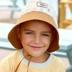 Clearance Bob anti-UV Planches de surf écru (3-6 ans) Chapeau / Casquette