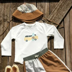 Clearance Bob anti-UV Planches de surf écru (3-6 ans) Chapeau / Casquette