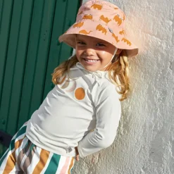 Lässig Bob réversible anti-UV Camel pink (19-36 mois)