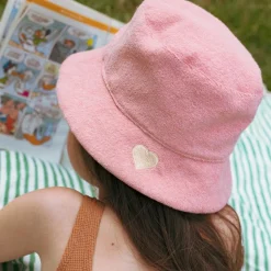 Clearance Bob réversible Rose (2-6 ans) Chapeau / Casquette
