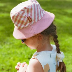 Clearance Bob réversible Rose (2-6 ans) Chapeau / Casquette