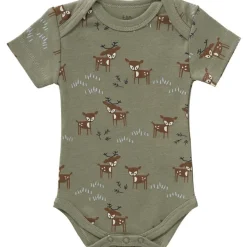 Best Body manches courtes en coton bio Deer olive (0-3 mois : 50 à 60 cm) Body