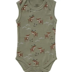 Best Body sans manches en coton bio Deer olive (6-12 mois : 67 à 74 cm) Body