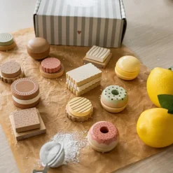 Online Boite de cookies en bois Dînette Et Aliments Factices