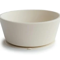 Mushie Bol à ventouse en silicone Ivory