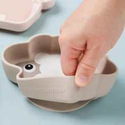 Sale Bol silicone avec ventouse Sheepy Sable Bol