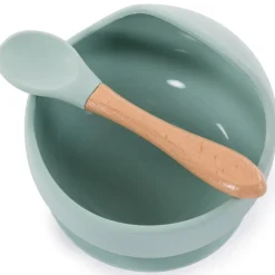 Hot Bol ventouse et cuillère bleu Coffret Repas