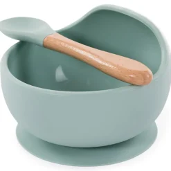 Hot Bol ventouse et cuillère bleu Coffret Repas