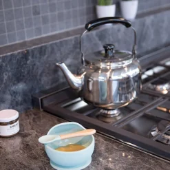 Hot Bol ventouse et cuillère bleu Coffret Repas