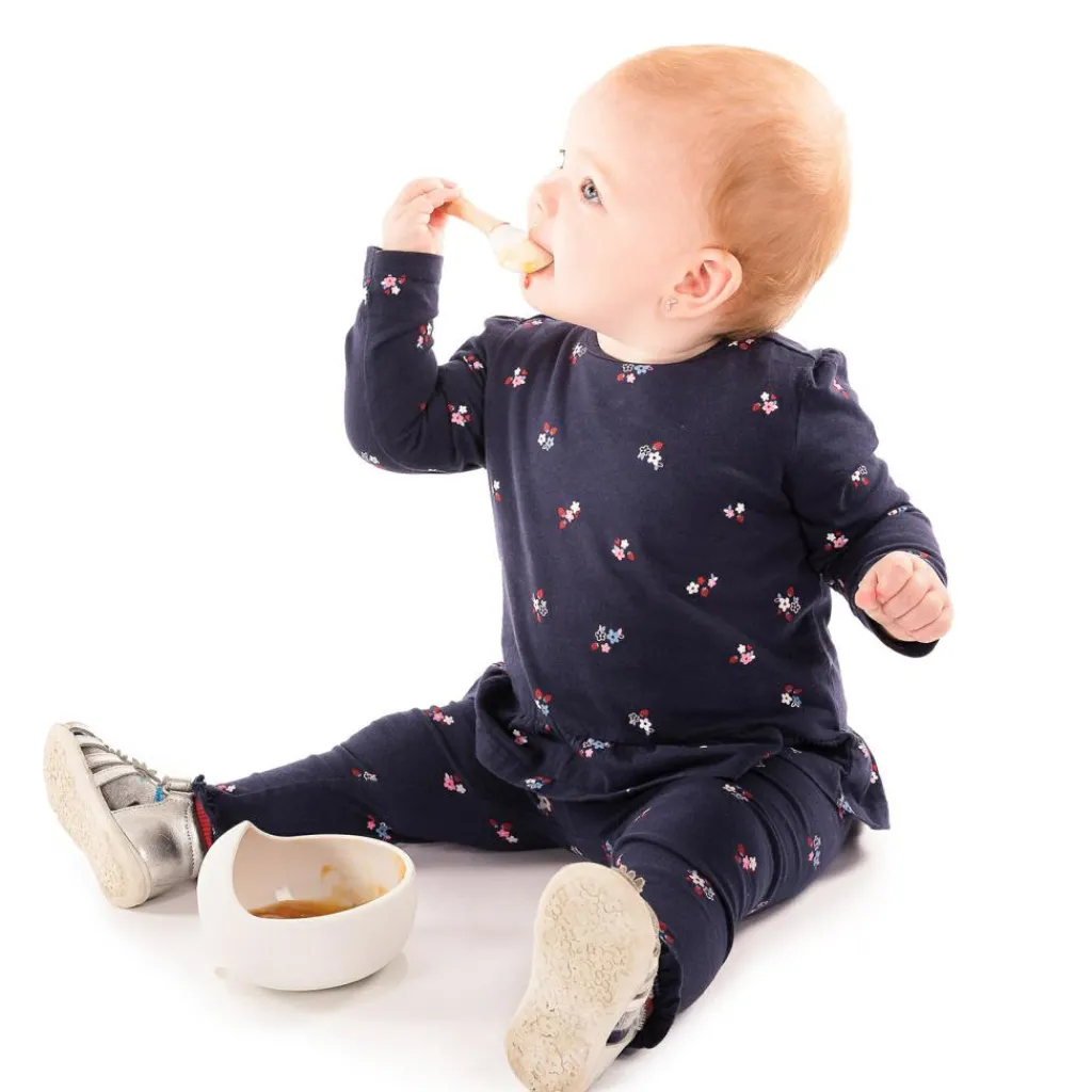 Outlet Bol ventouse et cuillère gris Coffret Repas