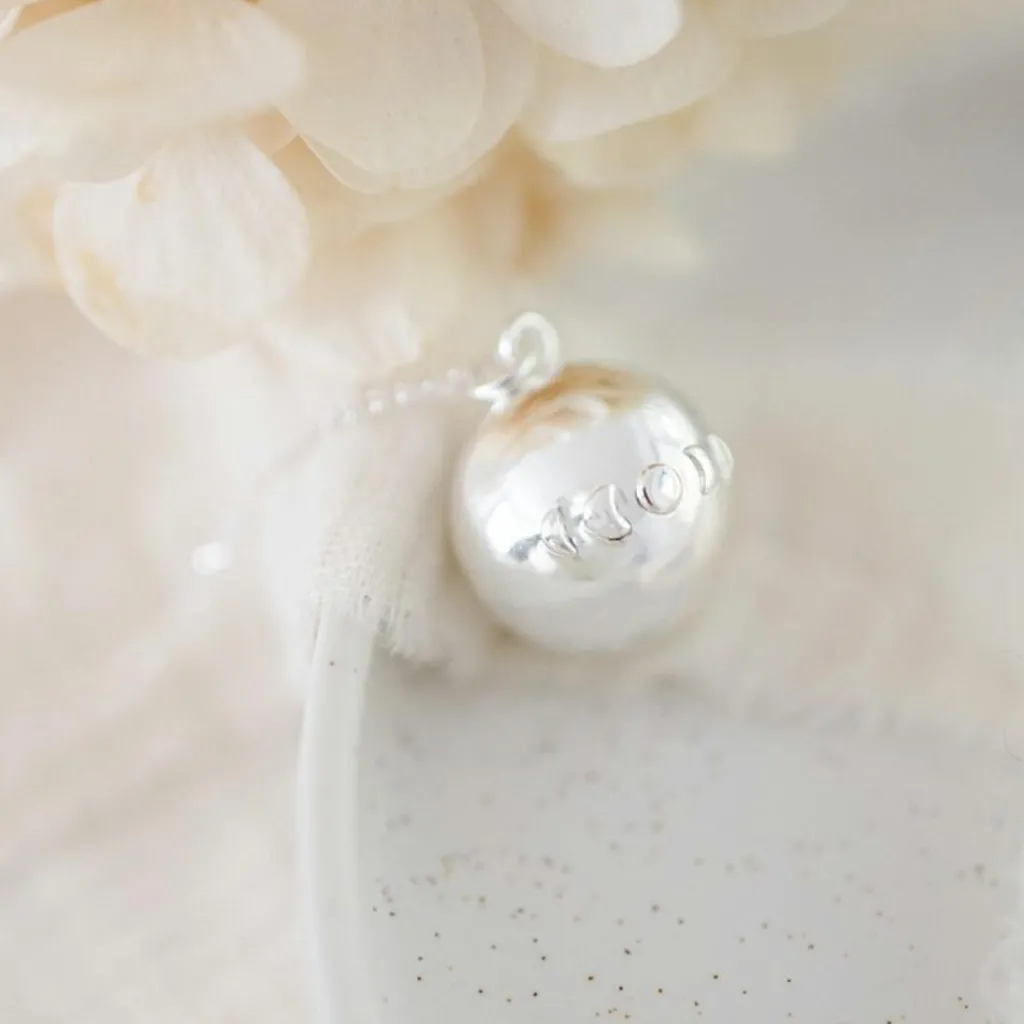 Outlet Bola de grossesse Astre cordon moka (plaqué argent 925) Bola