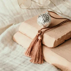 Pleine Lune Bola de grossesse Canopée cordon personnalisable (plaqué argent 925)