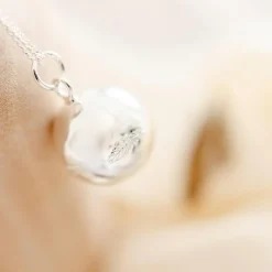 Pleine Lune Bola de grossesse Caresse chaîne (plaqué argent 925)