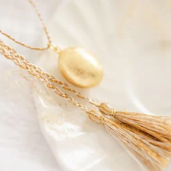 Pleine Lune Bola de grossesse Cocon cordon moka (or jaune 18 carats)