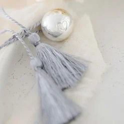 Pleine Lune Bola de grossesse Cœur à cœur cordon nuage (plaqué argent 925)