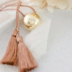 New Bola de grossesse Cœur à cœur cordon blush (or jaune 18 carats) Bola