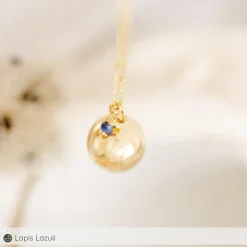 Pleine Lune Bola de grossesse Equilibre chaîne personnalisable (or jaune 18 carats)