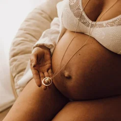 Pleine Lune Bola de grossesse Gaïa chaîne (or jaune 18 carats)