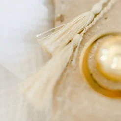 Pleine Lune Bola de grossesse Gaïa cordon crème (or jaune 18 carats)