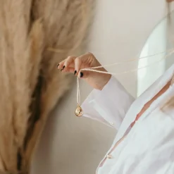 Hot Bola de grossesse Goutte cordon personnalisable (or jaune 18 carats) Bola