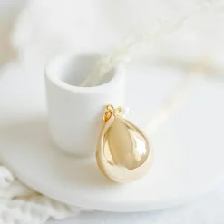 Pleine Lune Bola de grossesse Goutte chaîne (or jaune 18 carats)