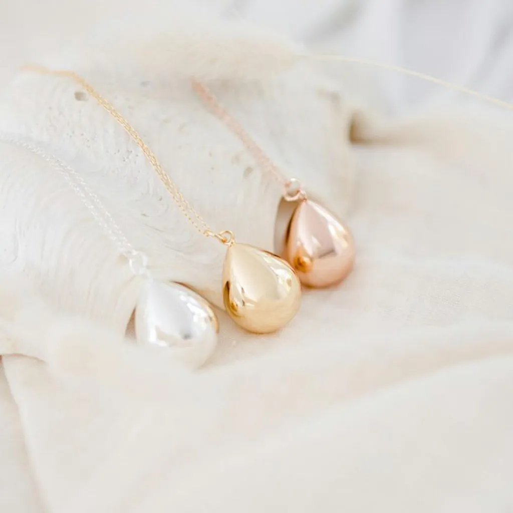 Pleine Lune Bola de grossesse Goutte chaîne (or jaune 18 carats)