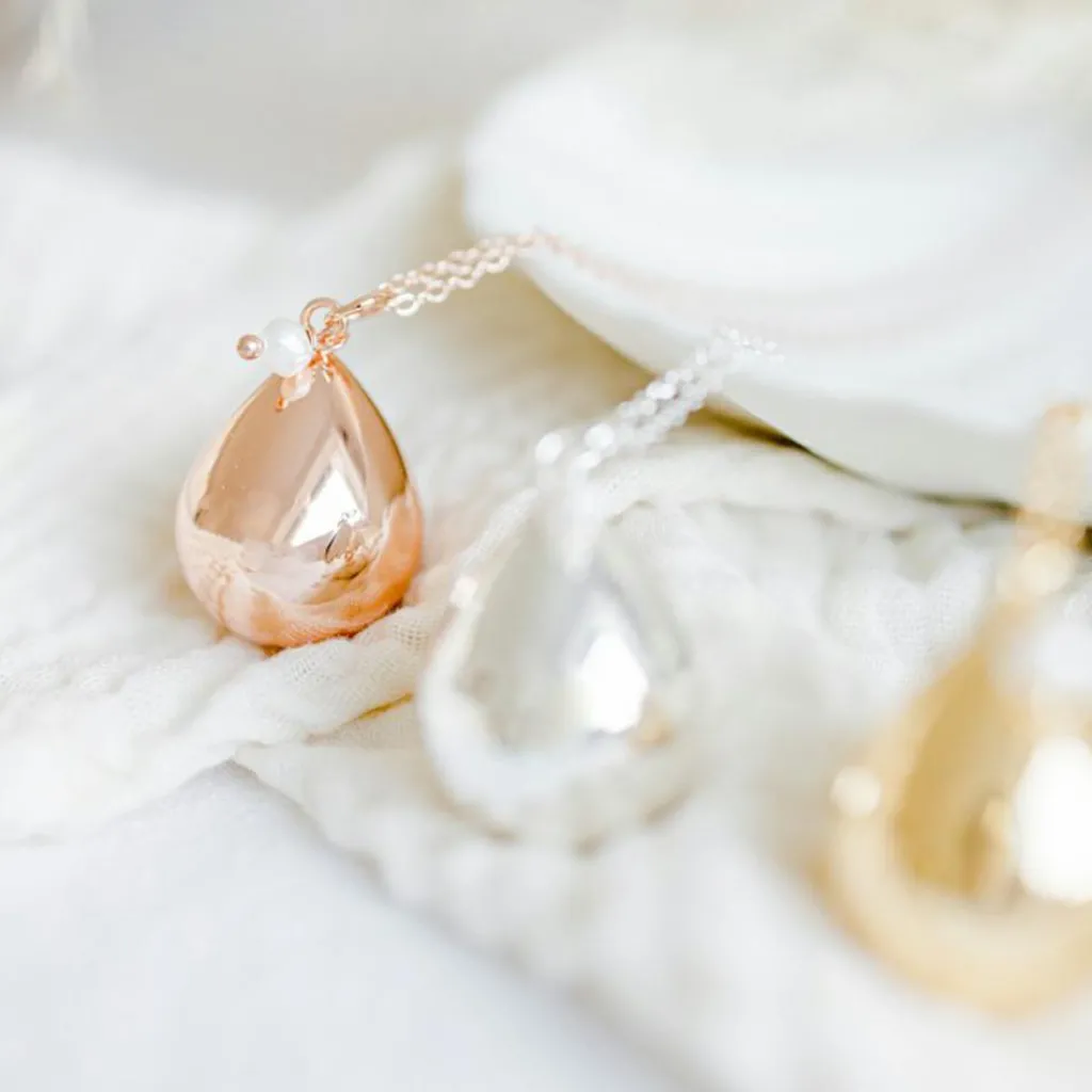 Pleine Lune Bola de grossesse Goutte chaîne (or jaune 18 carats)