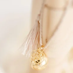 Pleine Lune Bola de grossesse Gri-Gri Graine de vie cordon biscuit (or jaune)