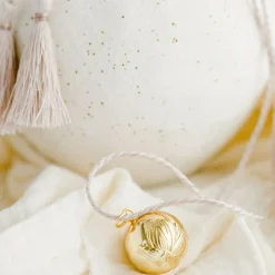 Sale Bola de grossesse Nymphéa cordon personnalisable (or jaune 18 carats) Bola