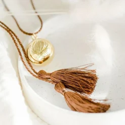 Sale Bola de grossesse Nymphéa cordon personnalisable (or jaune 18 carats) Bola