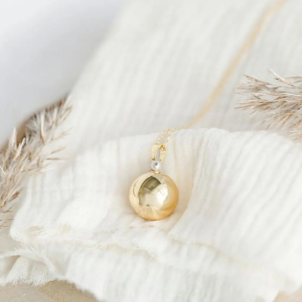 Hot Bola de grossesse Origine Perle chaîne (or jaune 18 carats) Bola