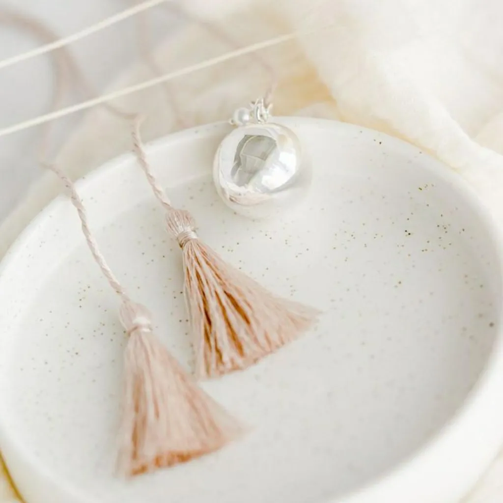 Best Bola de grossesse Perle cordon personnalisable (plaqué argent 925) Bola