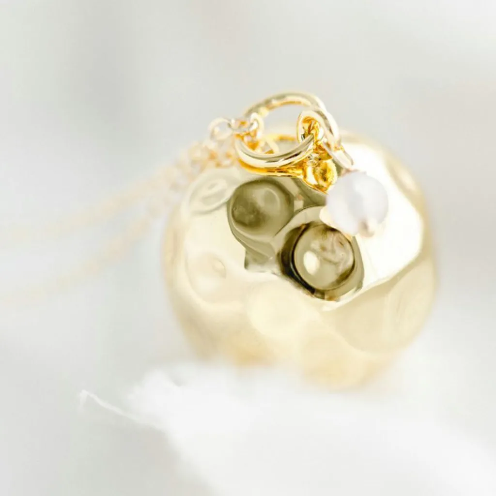 Best Bola de grossesse chaîne (or jaune 18 carats) Bola