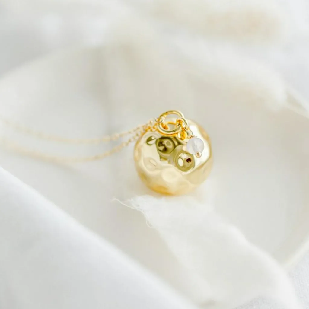 Best Bola de grossesse chaîne (or jaune 18 carats) Bola