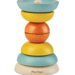Bols à empiler en bois d'hévéa Jouet À Empiler