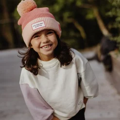 Clearance Bonnet Block Blush (2-5 ans) Enfant Bonnet Enfant