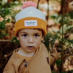 Online Bonnet Color Block Camel (2-5 ans) Enfant Bonnet Enfant