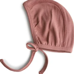 Mushie Bonnet de naissance à nouer Cedar