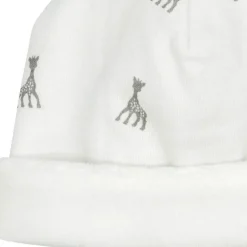 Clearance Bonnet de naissance blanc Sophie la girafe (0-1 mois) Bonnet / Moufles Naissance