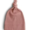 Mushie Bonnet de naissance côtelé Cedar