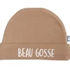 Best Bonnet de naissance en coton Beau gosse camel Bonnet / Moufles Naissance
