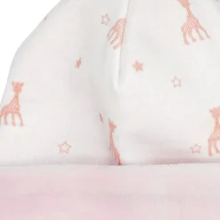 Discount Bonnet de naissance en coton rose Sophie la girafe (1-3 mois) Bonnet / Moufles Naissance