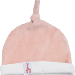Discount Bonnet de naissance en velours rose Sophie la girafe (1-3 mois) Bonnet / Moufles Naissance