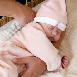 Discount Bonnet de naissance en velours rose Sophie la girafe (1-3 mois) Bonnet / Moufles Naissance