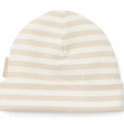 New Bonnet de naissance rayé Sand-White (Taille 1 - 44-56) Bonnet / Moufles Naissance